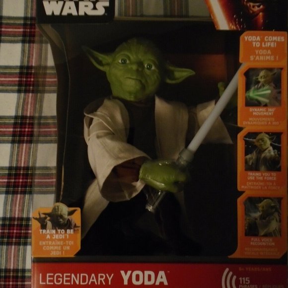 STAR WARS, LEGENDARY YODA, VOICE/ANIMATED ACTION/INTERACTIVE FIGURE. BATTERY OPR - Picture 2 of 8